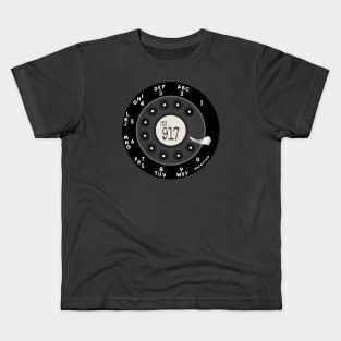 Hello New York Rotary Dial Phone 917 Area Code T-Shirt Kids T-Shirt